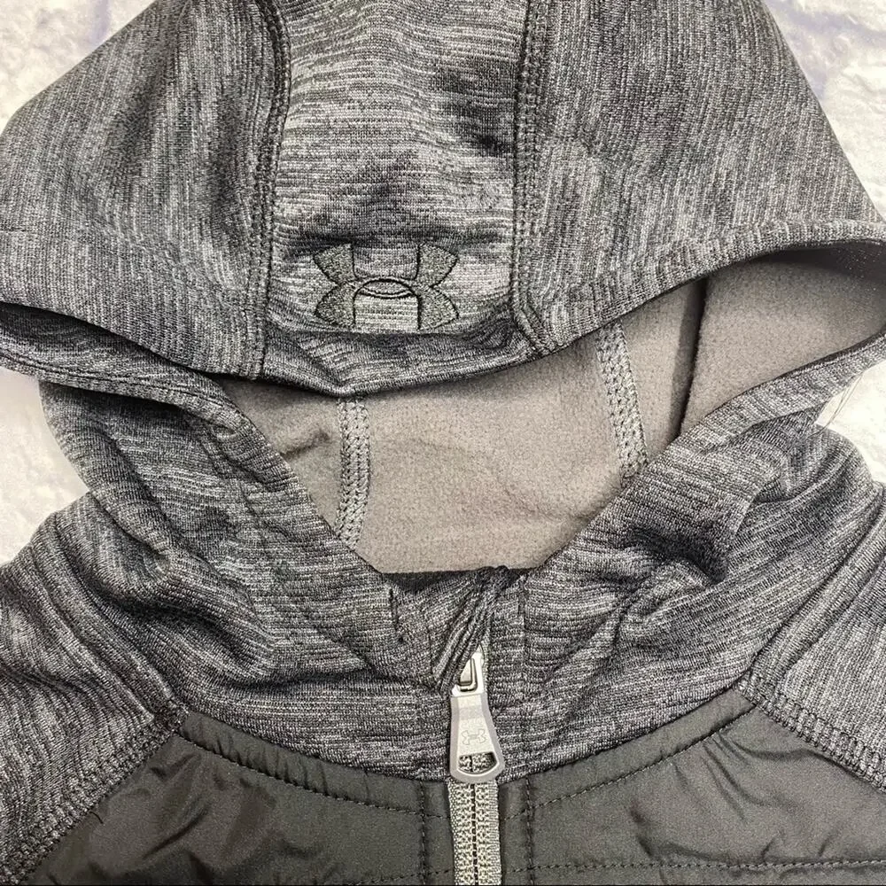 Under Armour Day Trekker Hooded Hybrid Jacket in Black/Gray